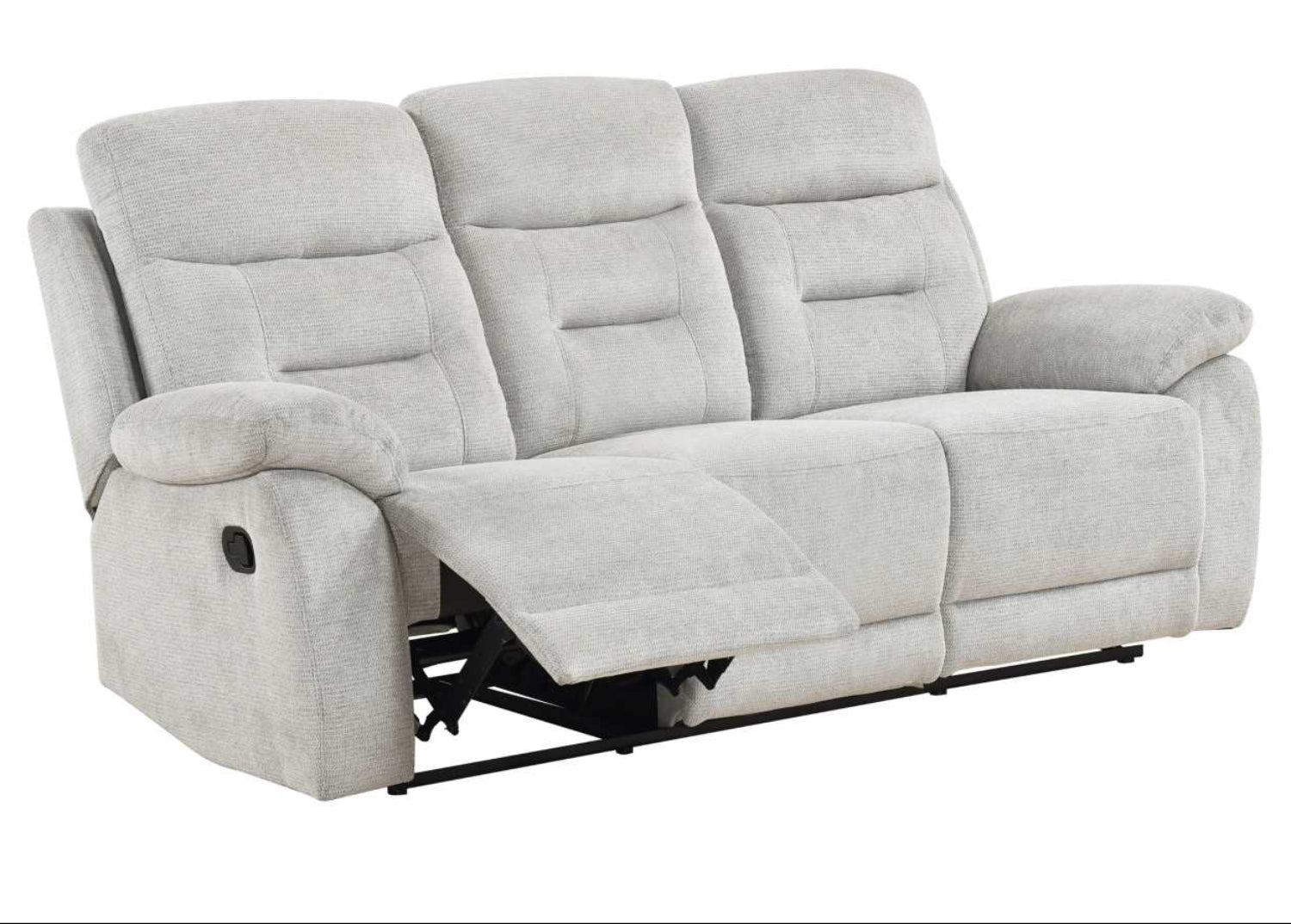 Perris Manual Woven Fabric Recliner Sofa Set Beige 9146BED