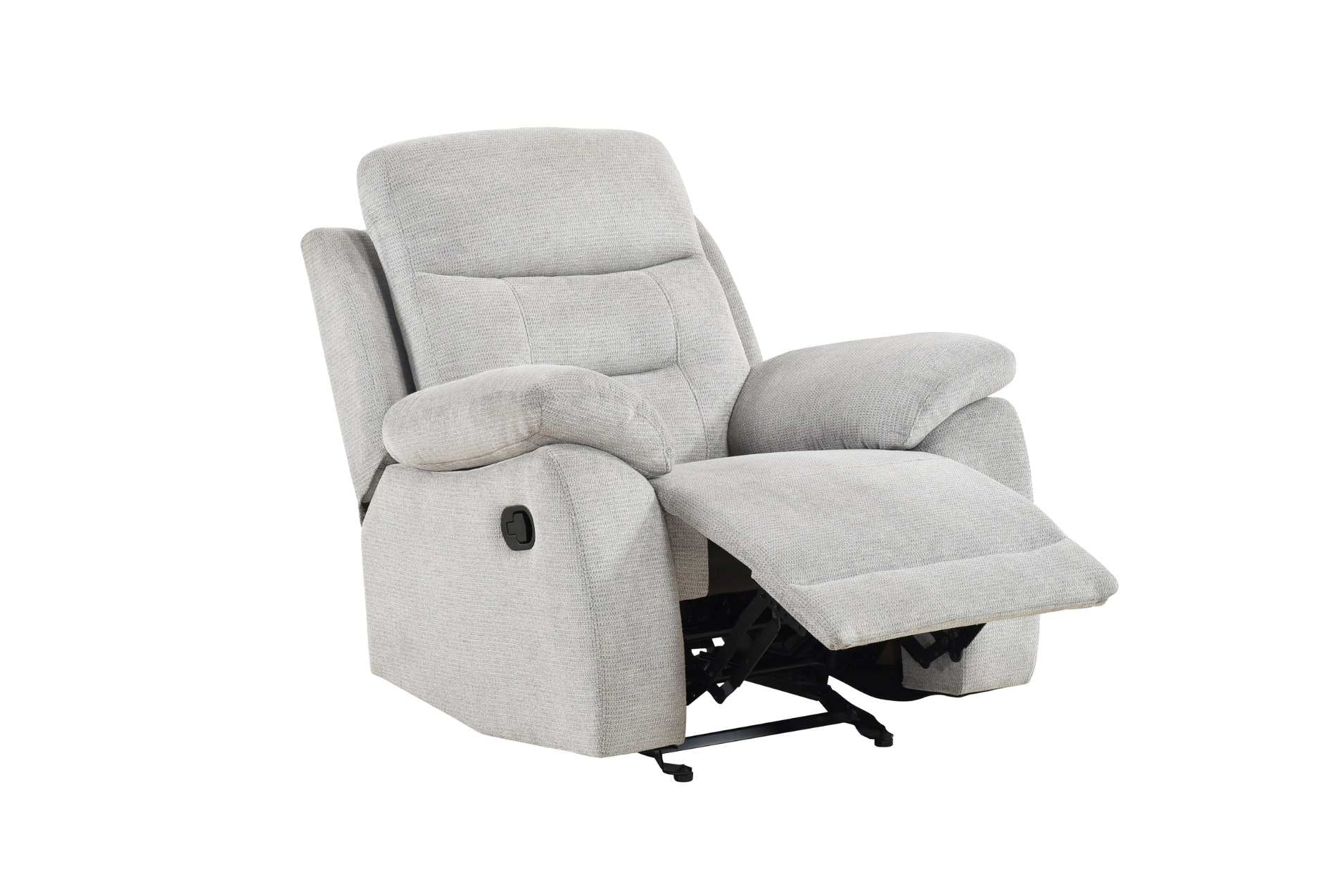 Perris Manual Woven Fabric Recliner Sofa Set Beige 9146BED