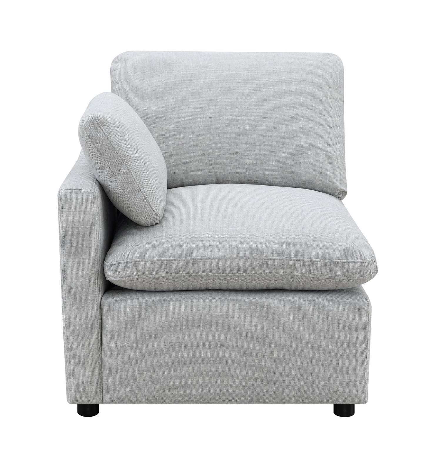 Pippa 7-Piece Modular Sectional with Console & Ottoman 99076LGYSS7