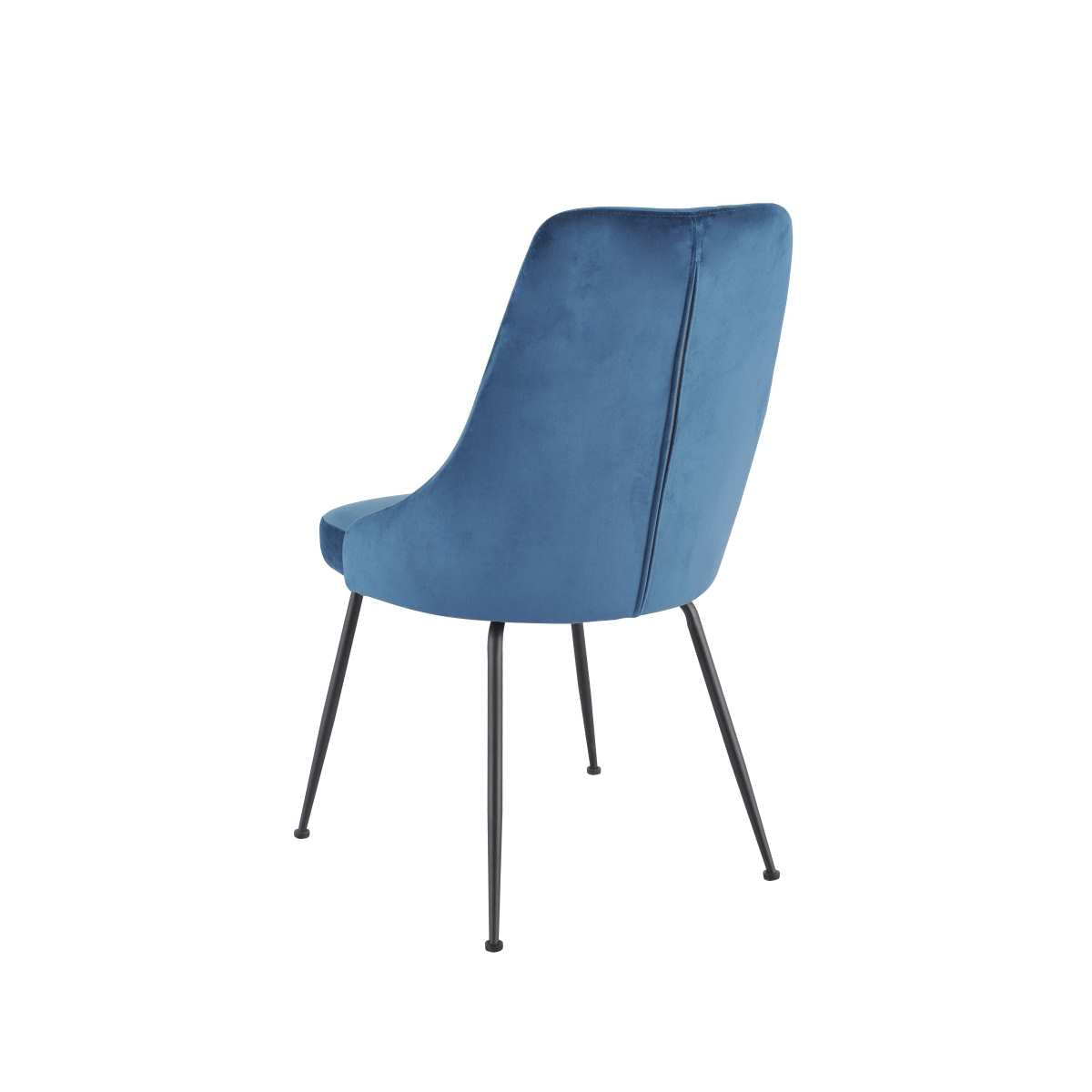 Plumeria Chairs Set Of 2 Blue With Black Legs 1321