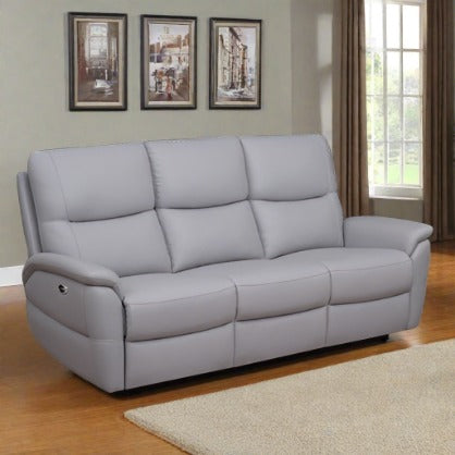 Power Motion Faux Suede High Performance Sofa Collection Grey 1121