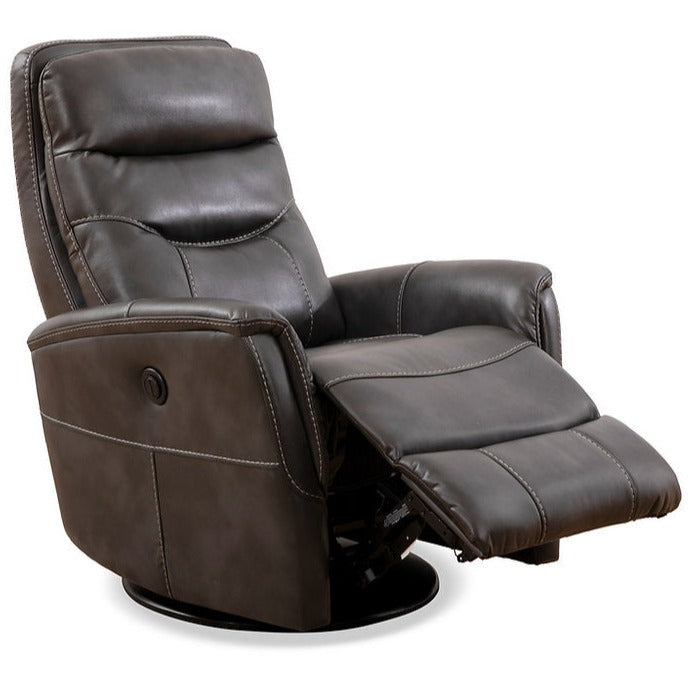 Power Recliner Swivel Chair Grey 6302