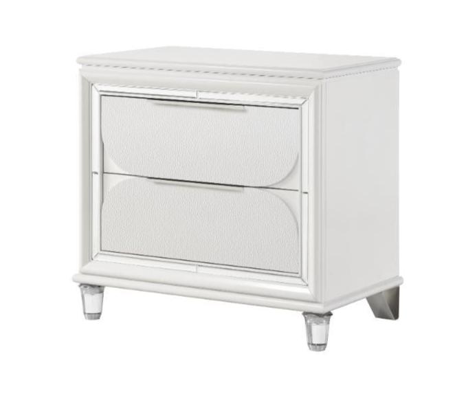 Rachel White 2 Drawer Night Stand 1621