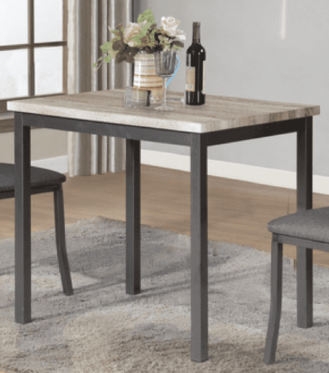 Rectangular Dining Table With Metal Legs T3720