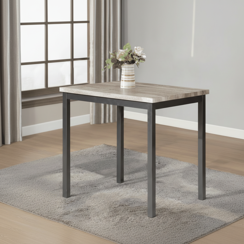 Rectangular Dining Table With Metal Legs T3720