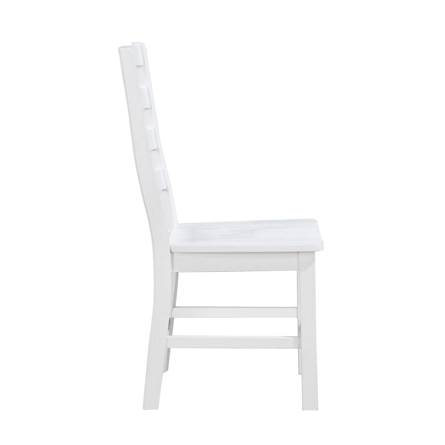Redmond White Wooden Dining Table with White Chairs 5929