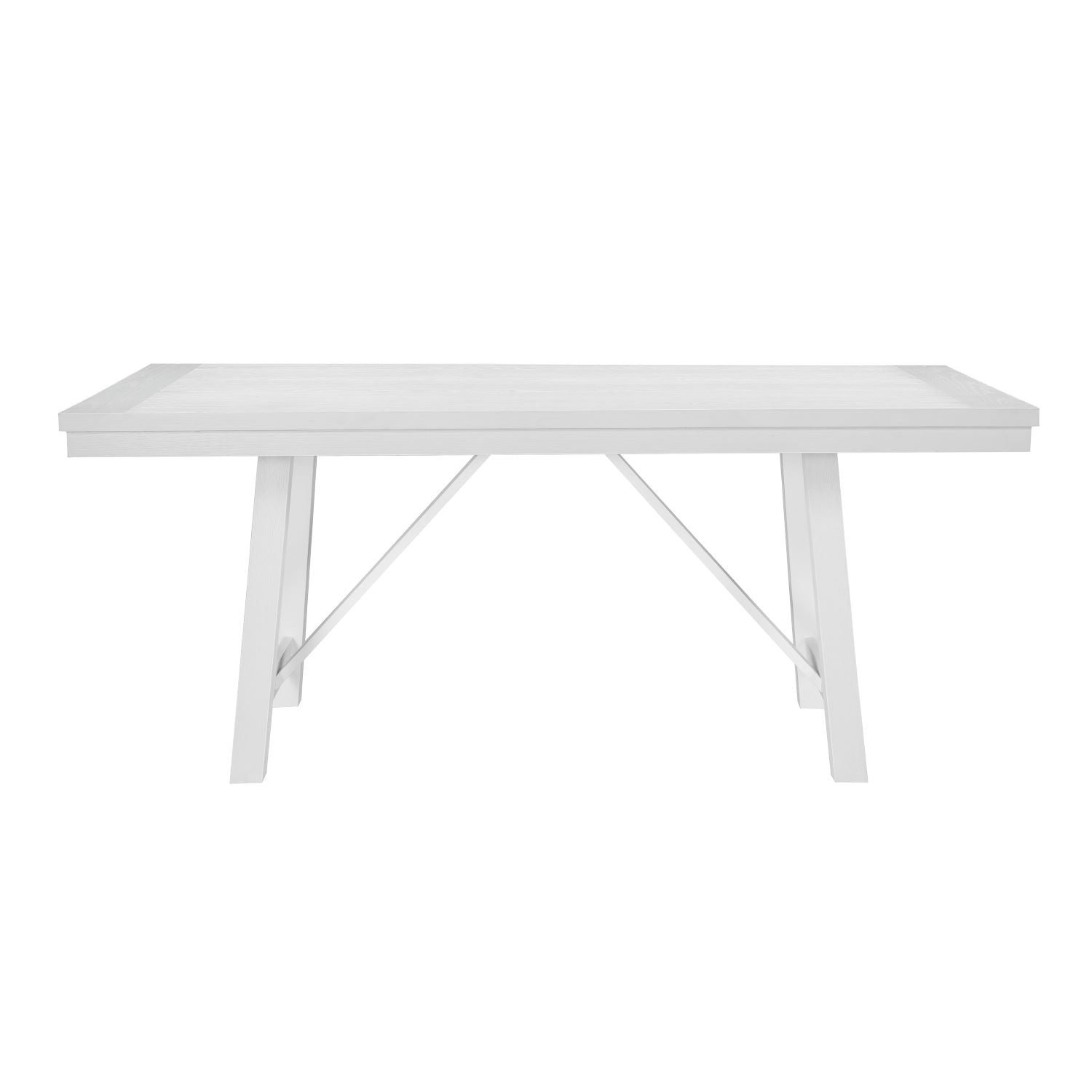 Redmond White Wooden Dining Table with White Chairs 5929