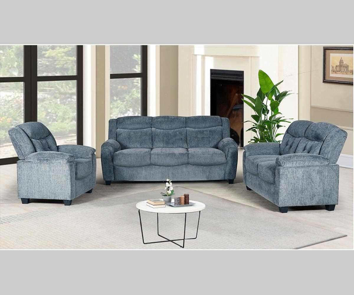 Reese Loveseat Dark Grey Fabric KM2225