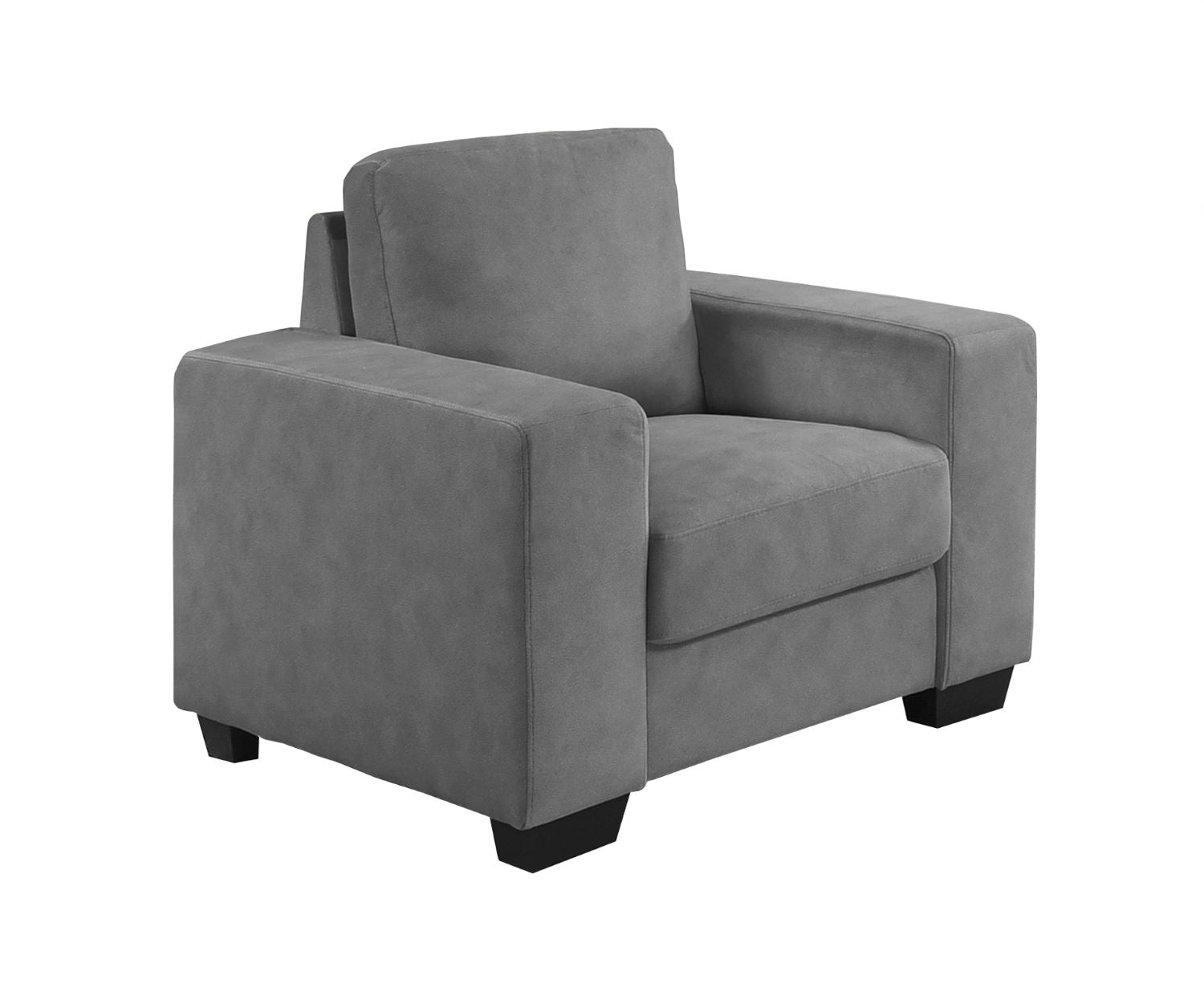 Renoux Chenille Fabric Sofa Set Grey 99088 GRY