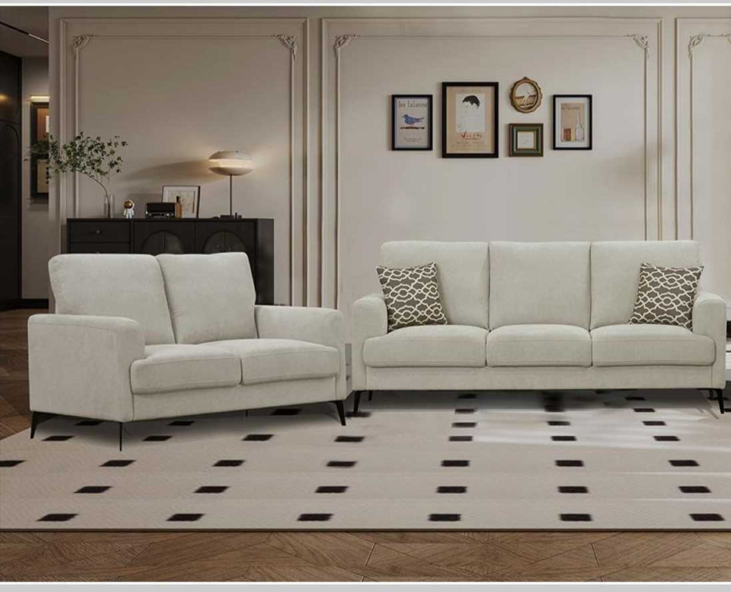 Velvet Sofa Set