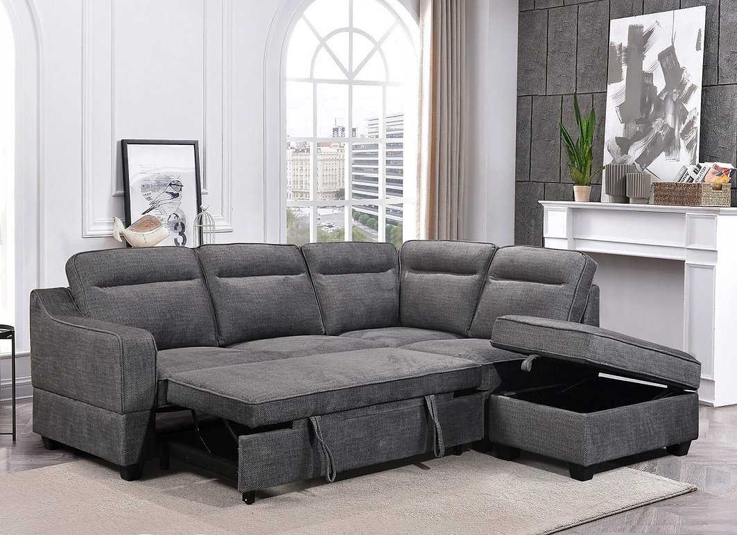 Right Hand Facing Sectional Sofa Bed 9010