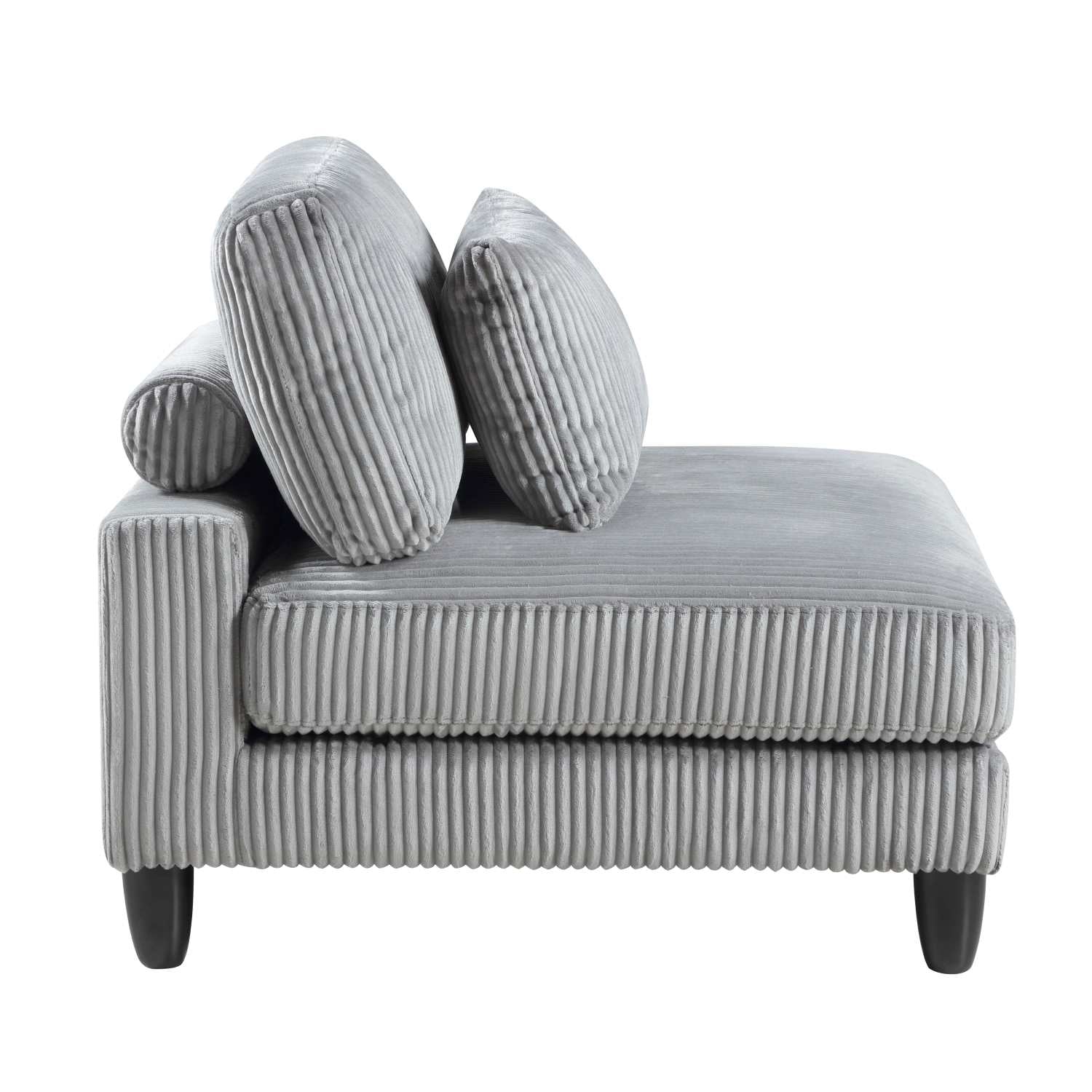 Robstown Grey 5 Piece Modular Sectional with Ottoman 9688