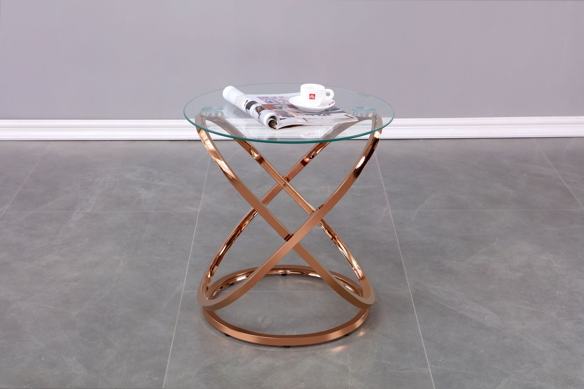 Rose Gold Accent Table 102-60