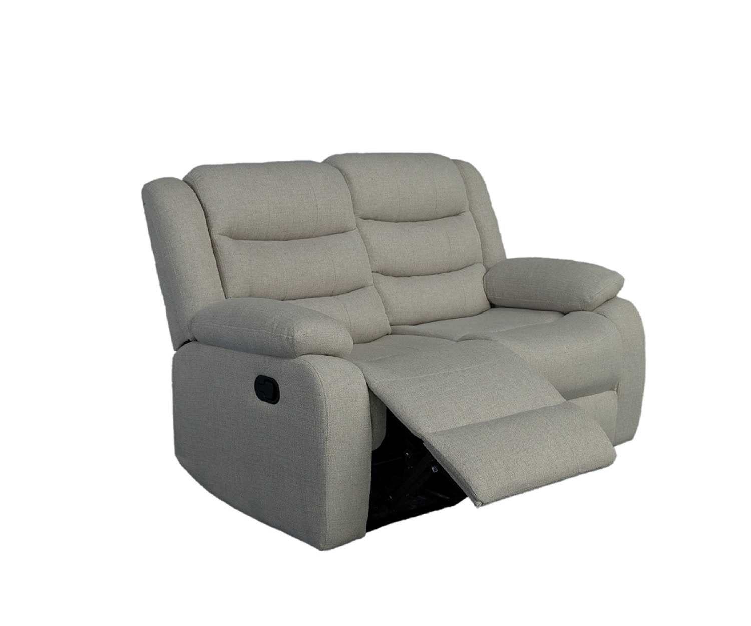 Rowan High Performance Linen Fabric Loveseat Grey KM059
