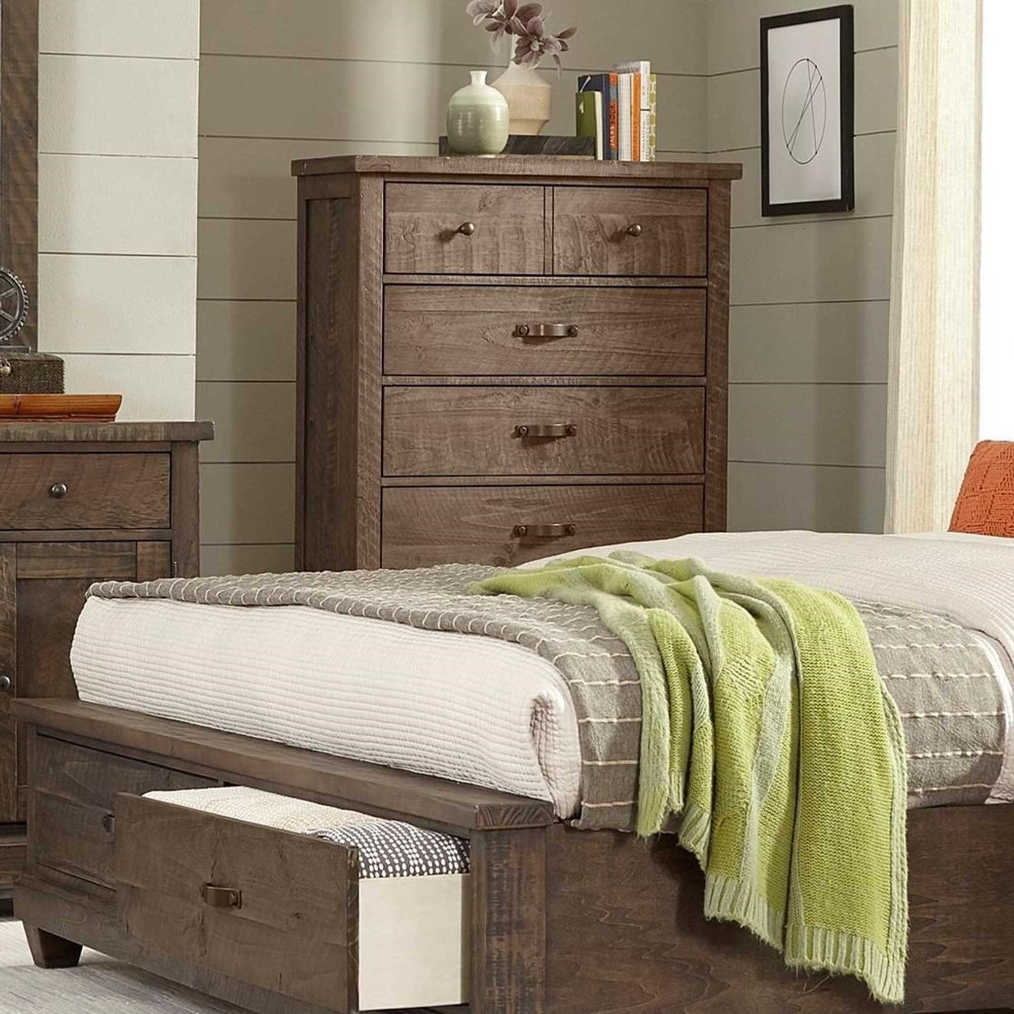 Rylee 6 Drawer Chest Dark Brown 1061