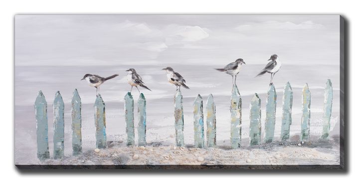 Social Networking Oil Painting 30" x 60"