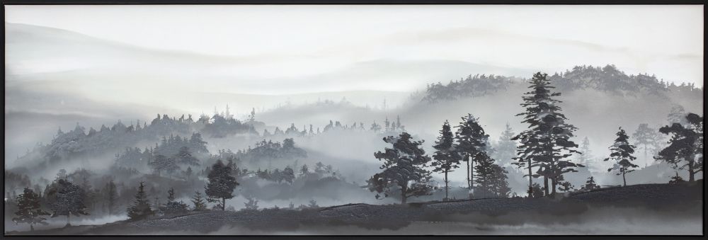 Black Pines Canvas Art 20" x 59"