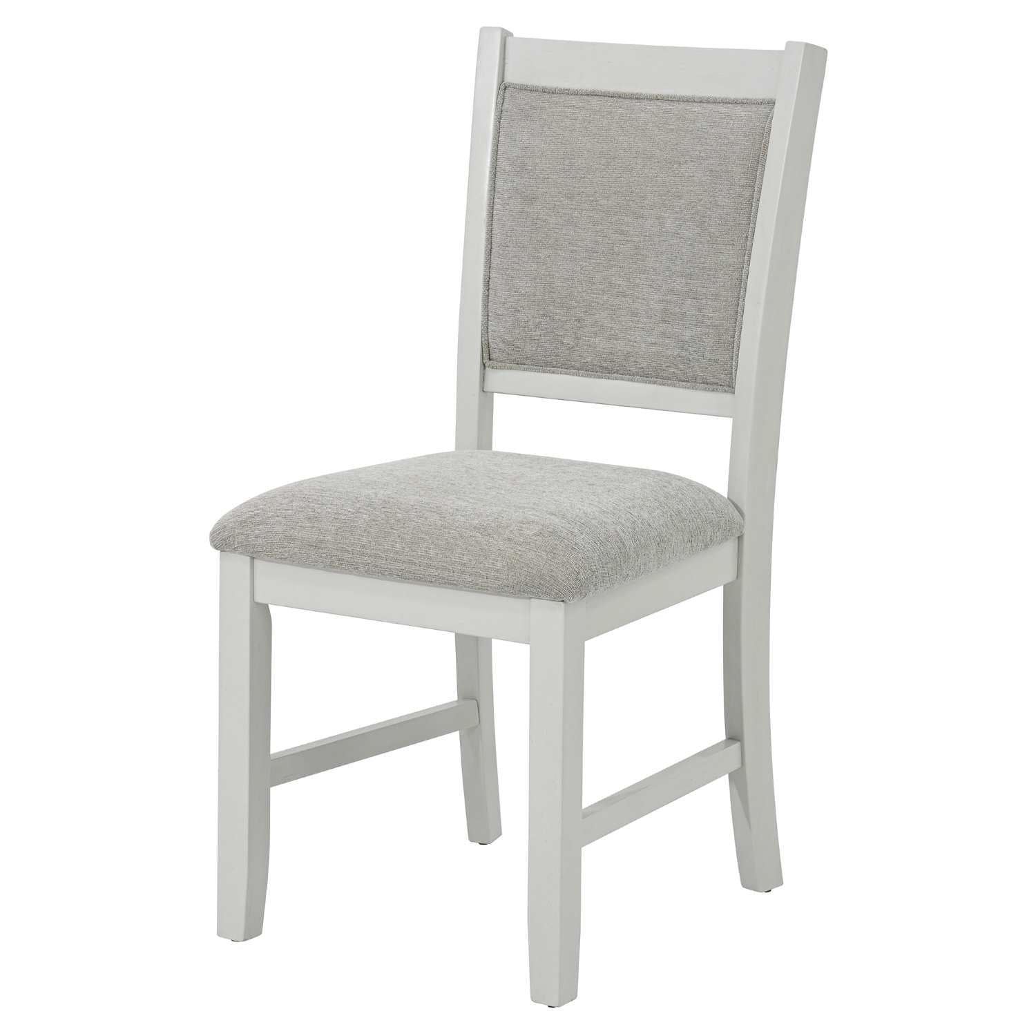 Samuel Wooden Round 5pc Dining Set in Whitewash 207-280DT-WT