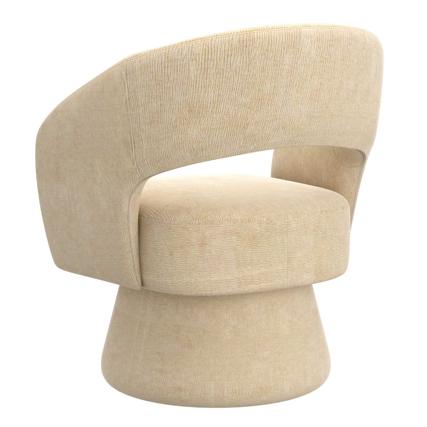 Santo Beige Chenille Fabric Accent Chair 403-992BG