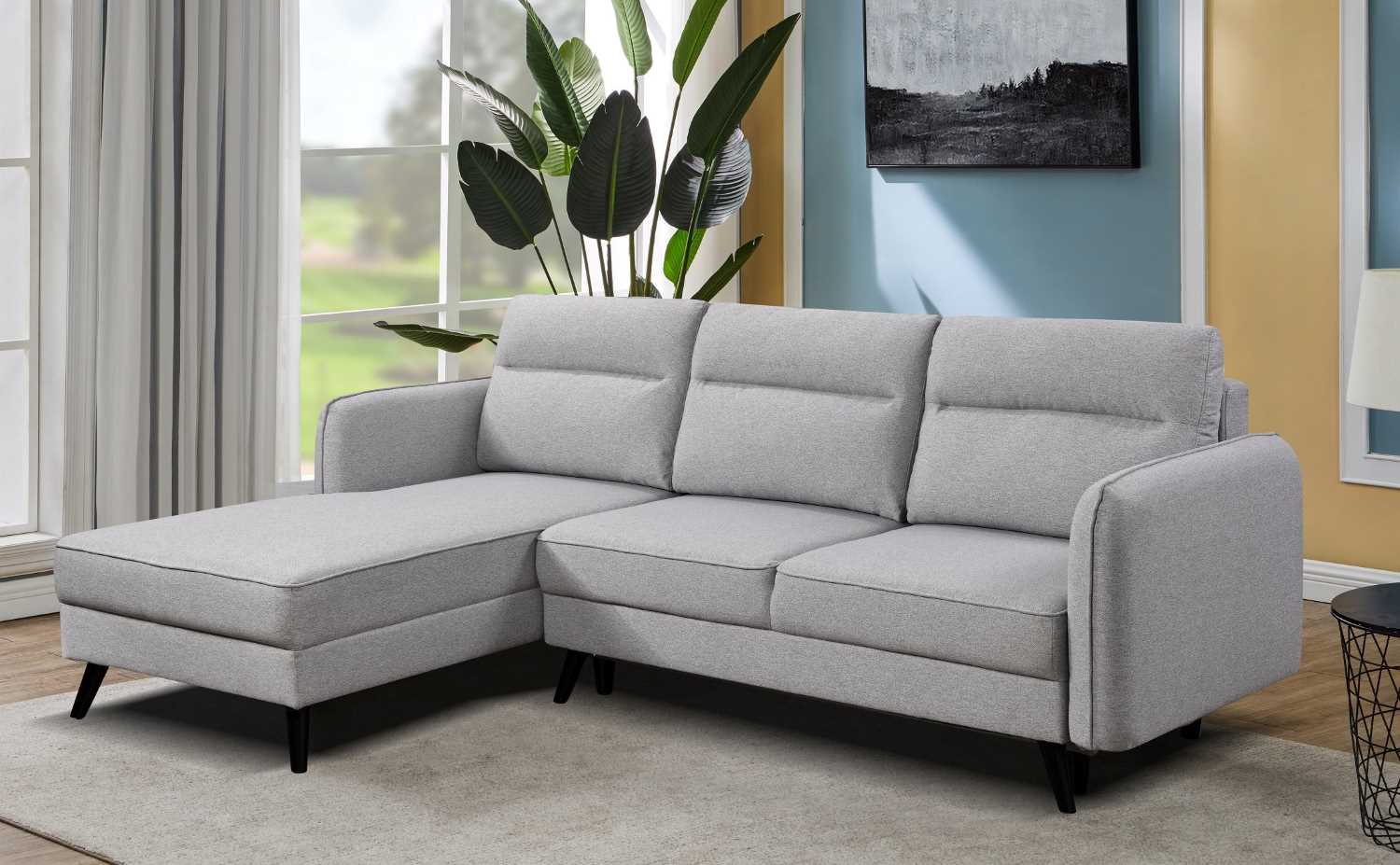 Sectional Sofa Bed Grey  9070 / 9071