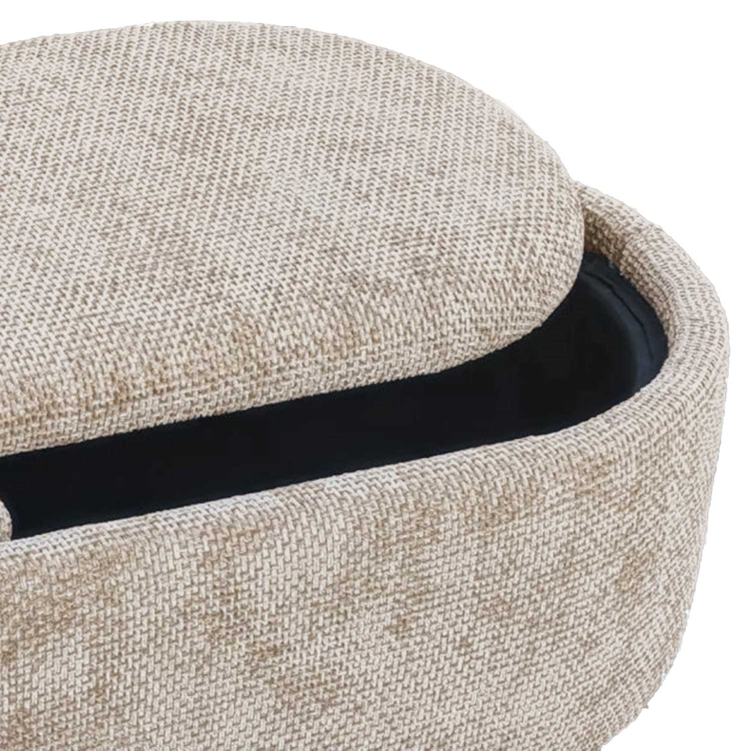 Sezron Storage Ottoman Bench in Beige 402-642BEG