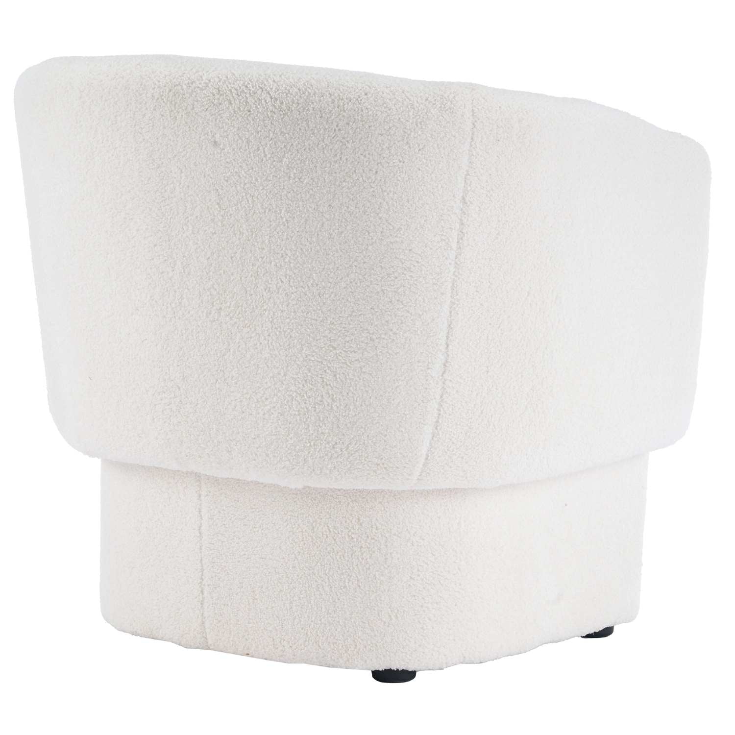 Sheri Accent Chair in White Boucle Fabric 403-592WT