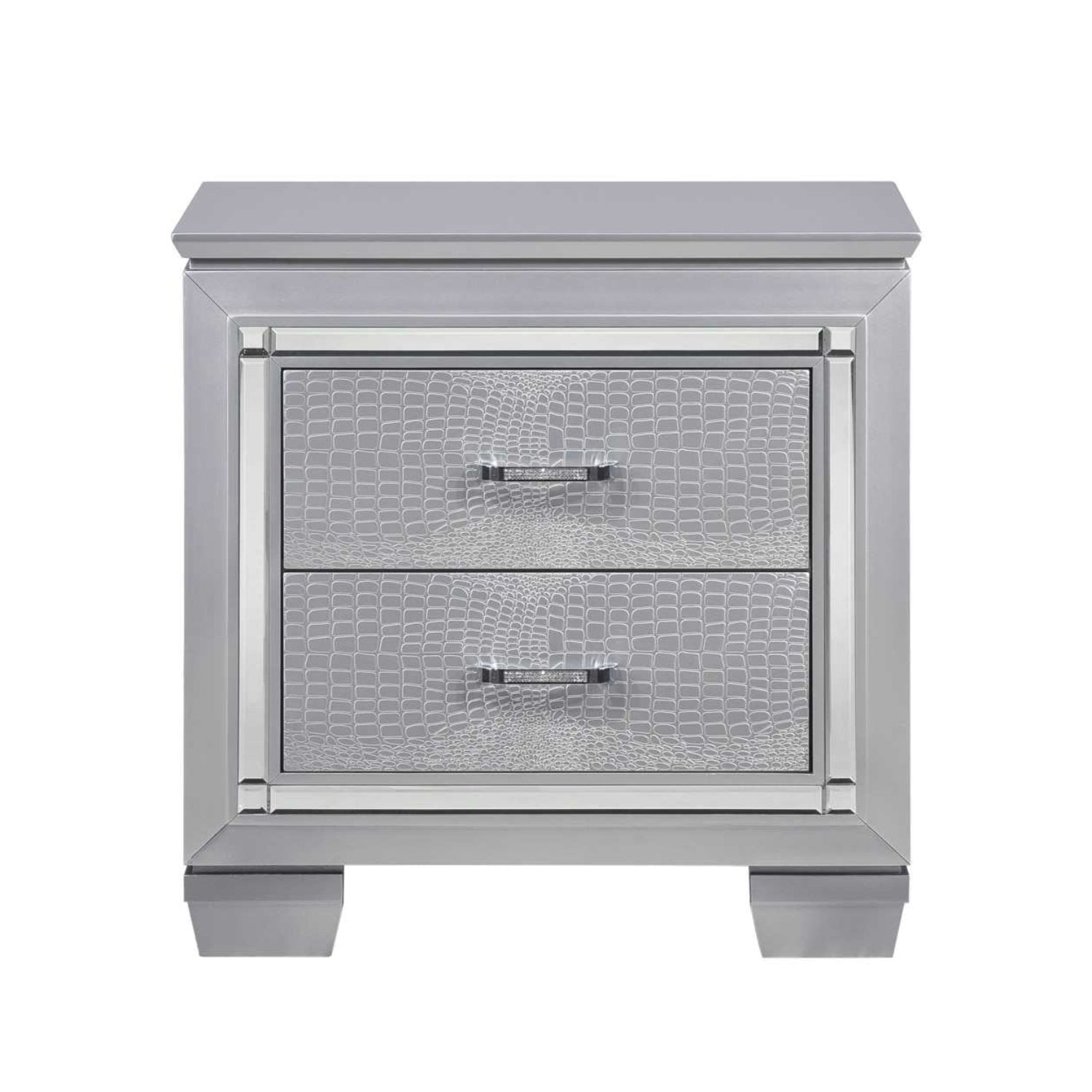 Silver Allura 8 PC Bedroom Set 1916