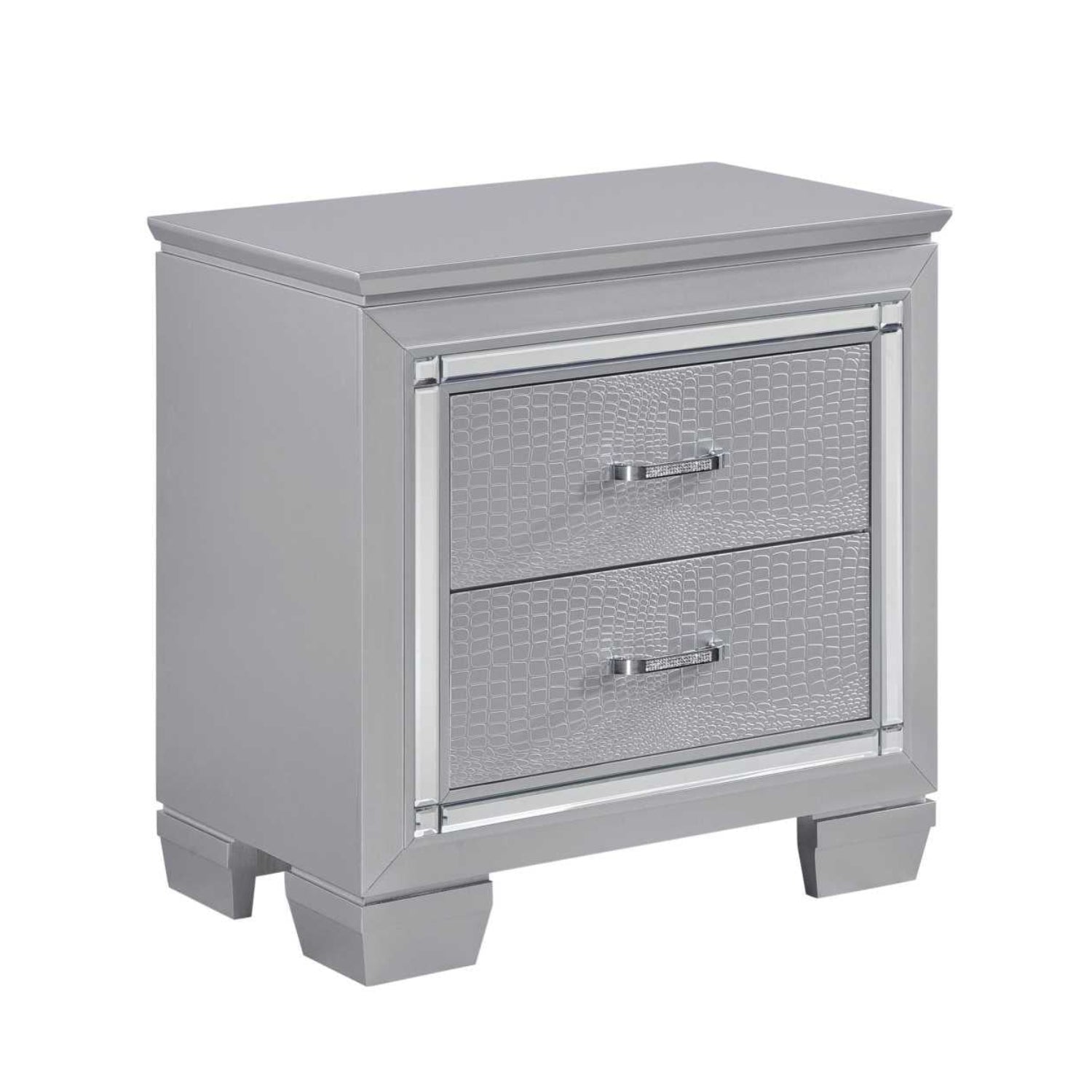 Silver Allura 8 PC Bedroom Set 1916