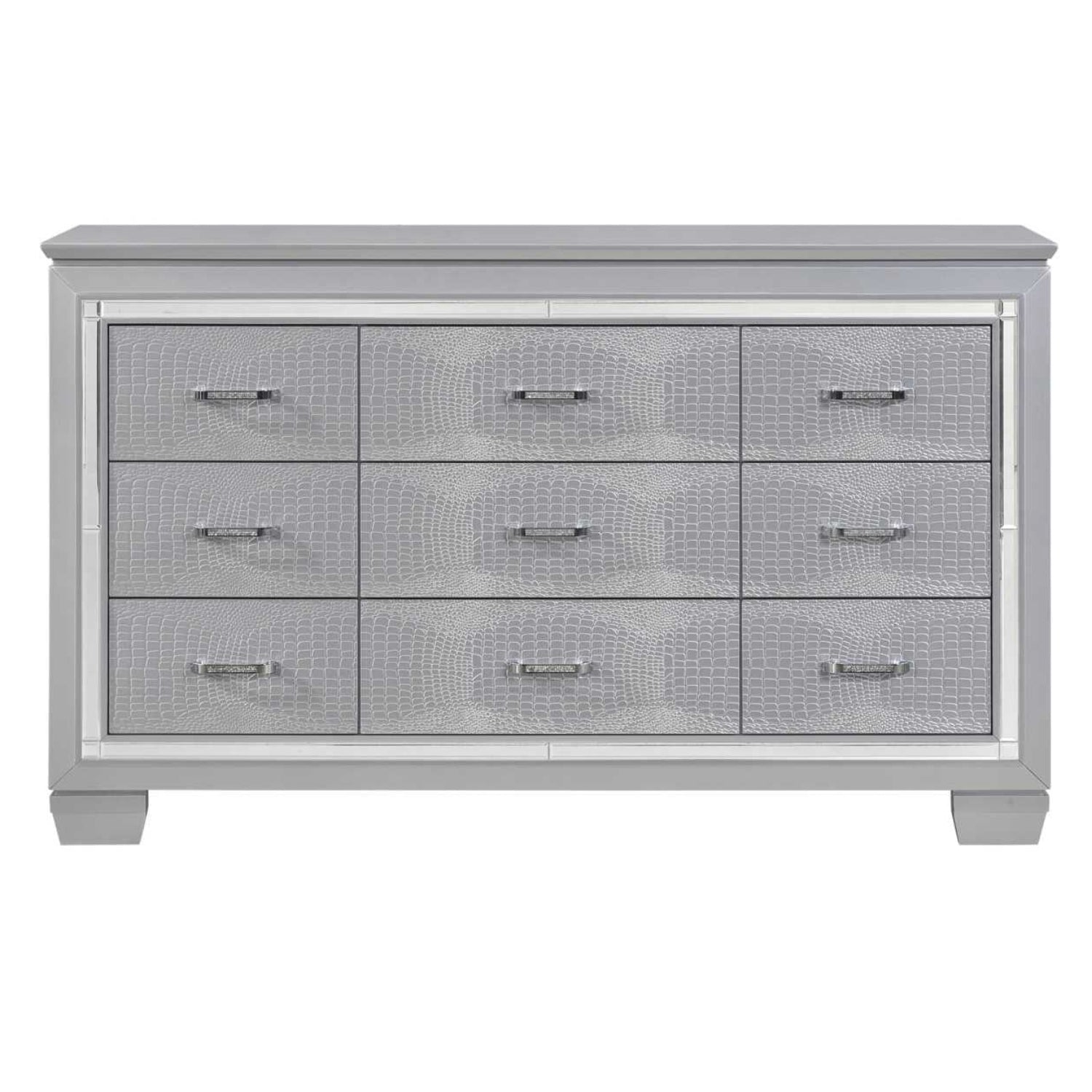 Silver Allura 8 PC Bedroom Set 1916