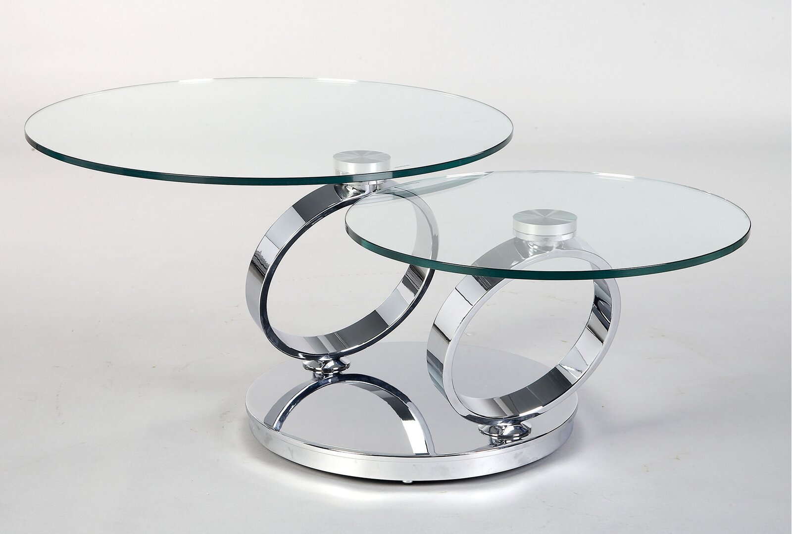 Silver Champion Swivels 360 Degree Coffee Table