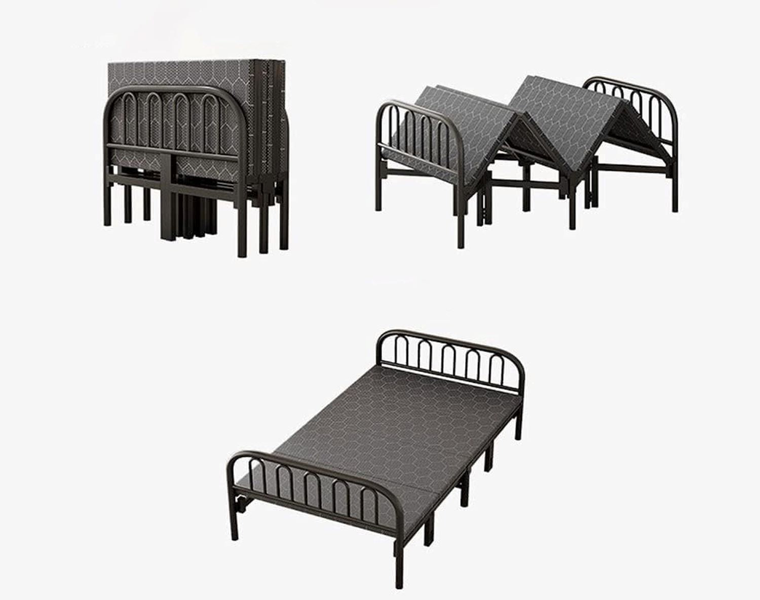 Single Black Folding Bed 394 | Bed Sale
