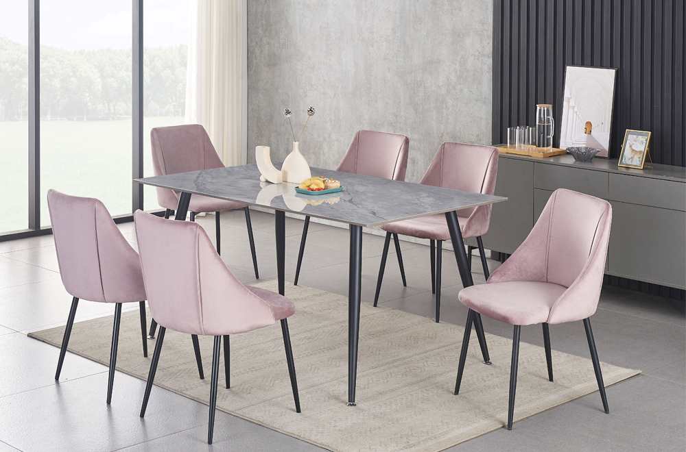 Sintered Stone Dining Collection 60" Pink T3529 / T212