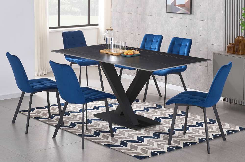 Sintered Stone Dining Collection Blue T3525 / T214