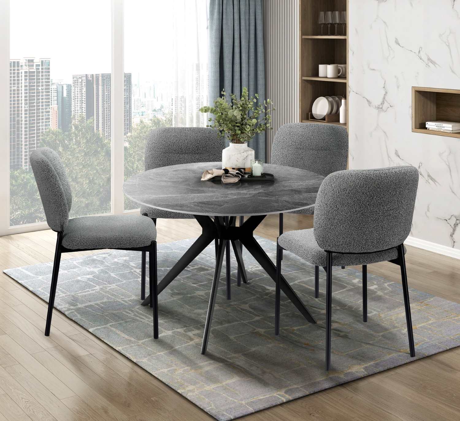 Sora Sintered Stone 5-piece Dining Set 5950