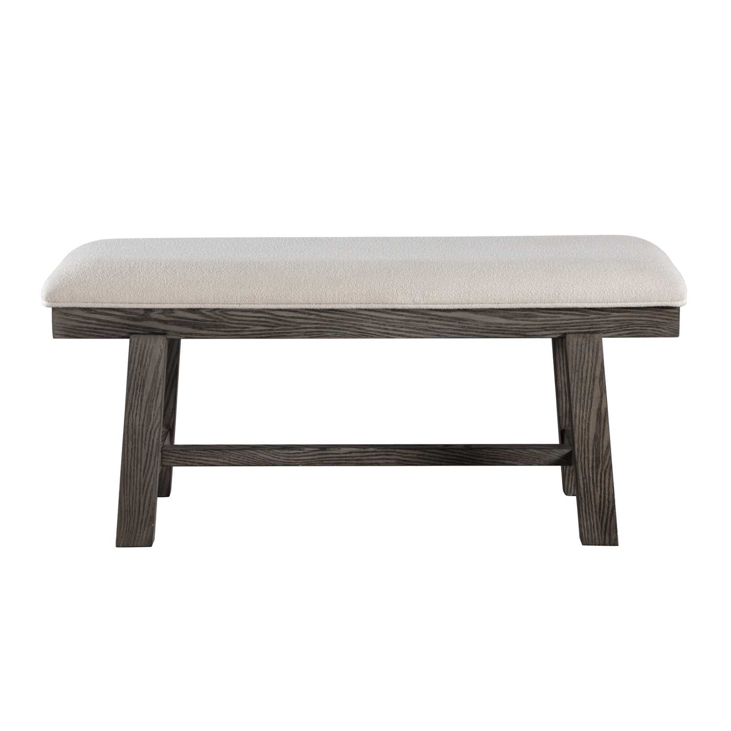 Starkey White Fabric Bench Grey 5983