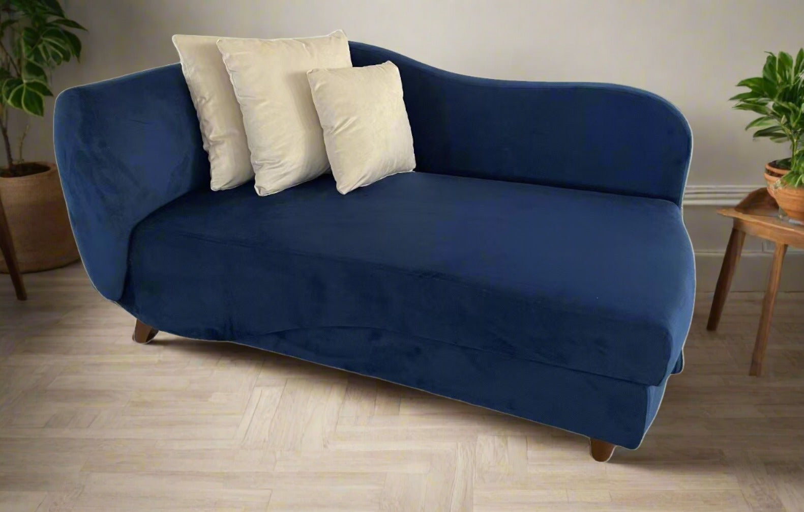 Storage Chaise Dark Blue 1680