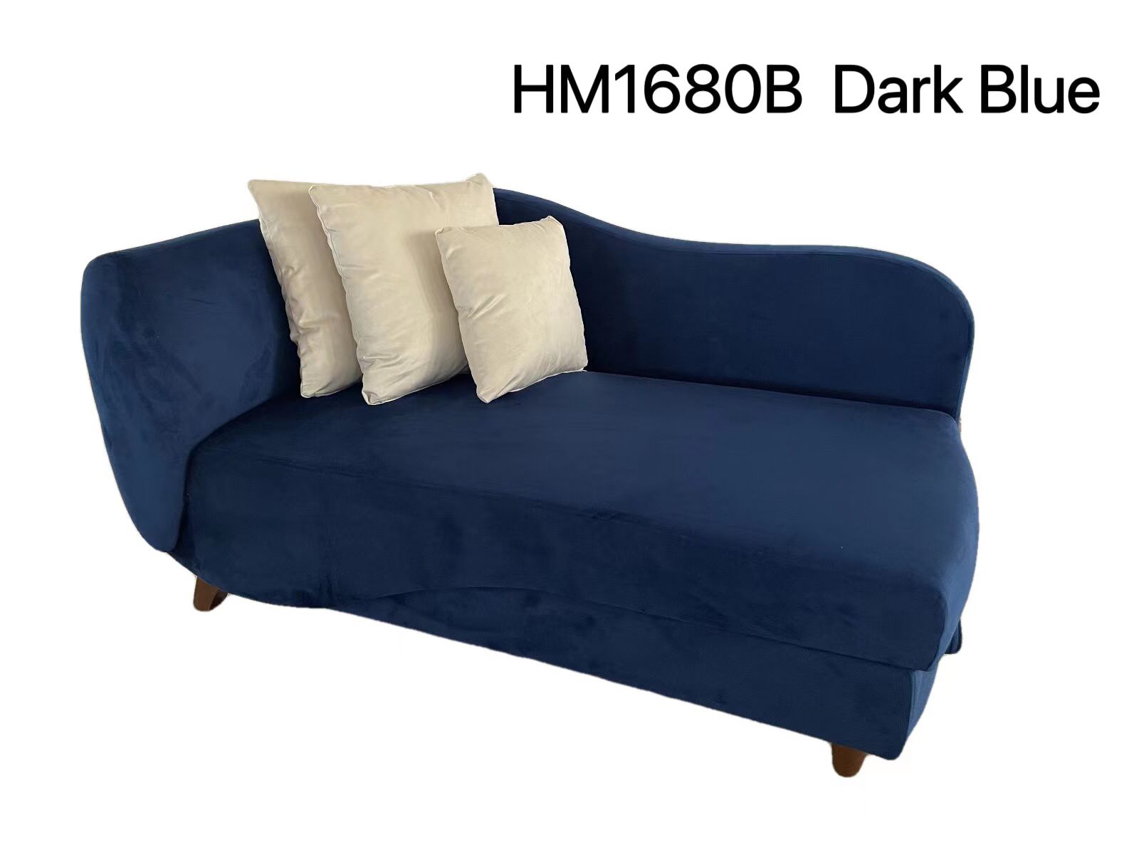 Storage Chaise Dark Blue 1680