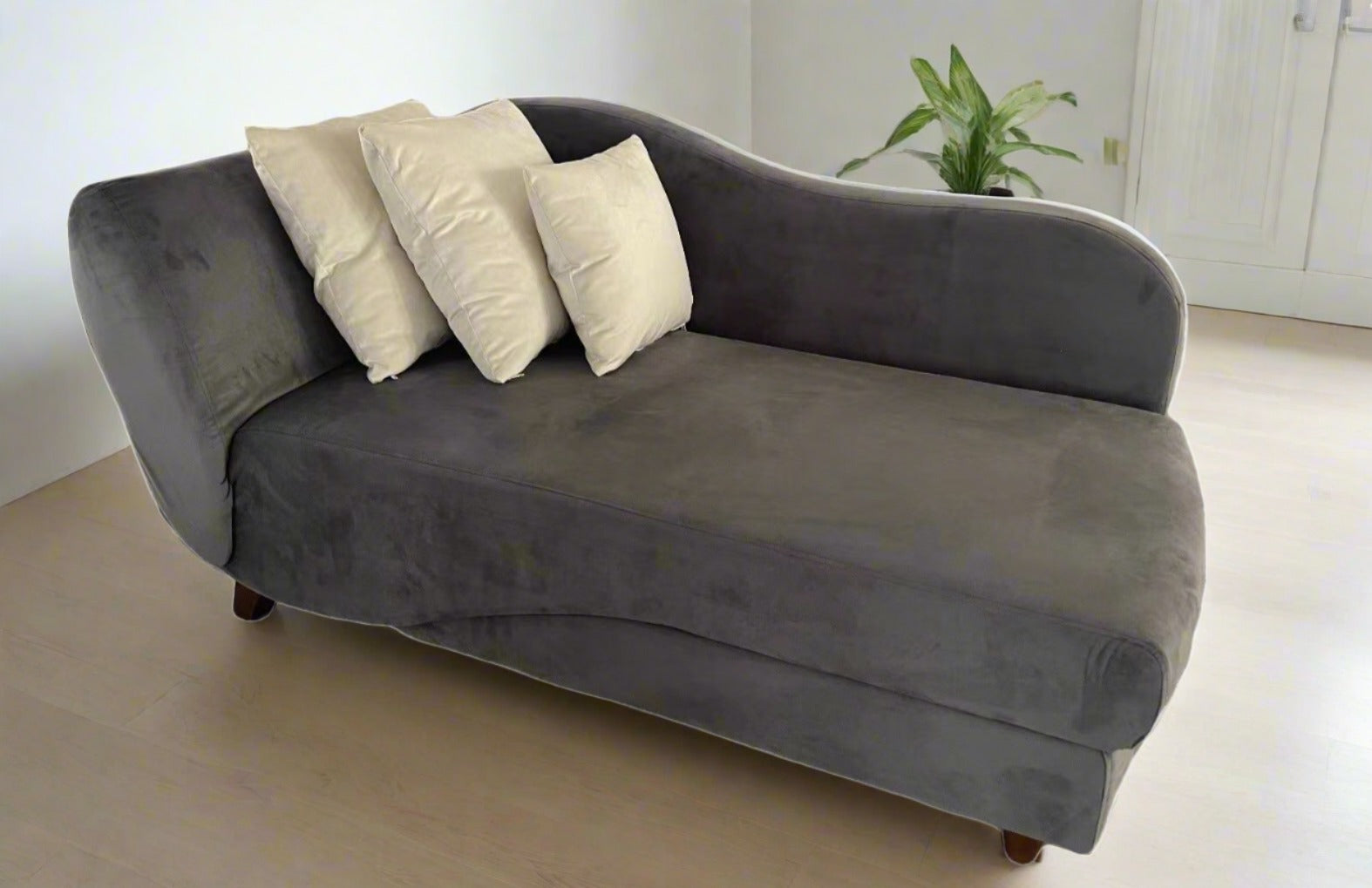 Storage Chaise Dark Grey 1680