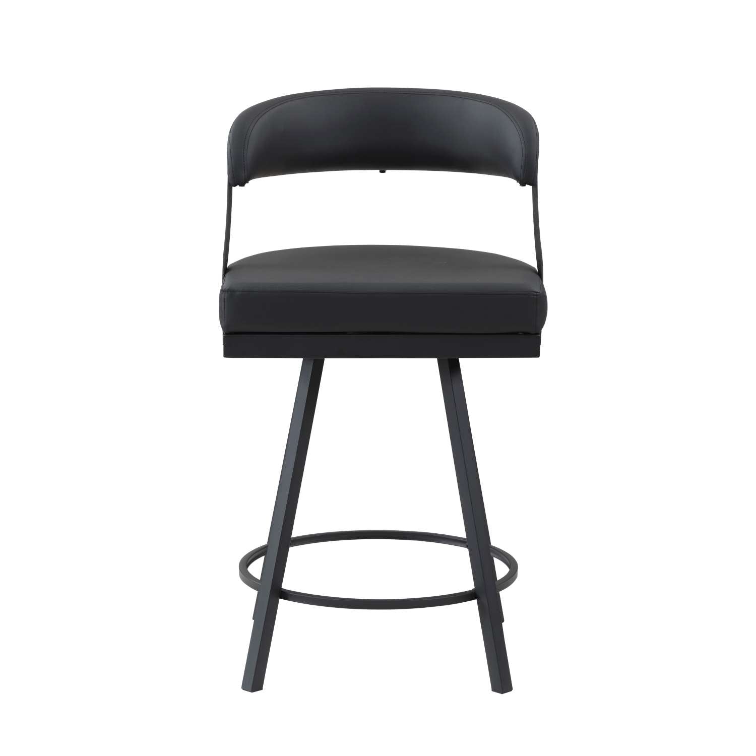 Oxton Swivel Counter Height Chair Black 5565-24BK (Set of 2)