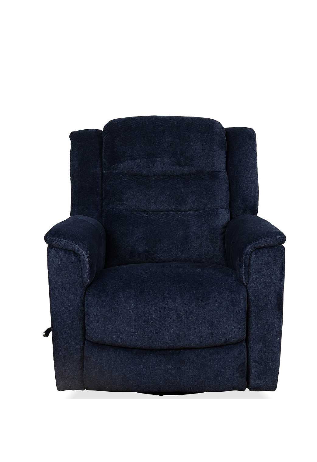 Swivel Recliner Chair Blue 6347