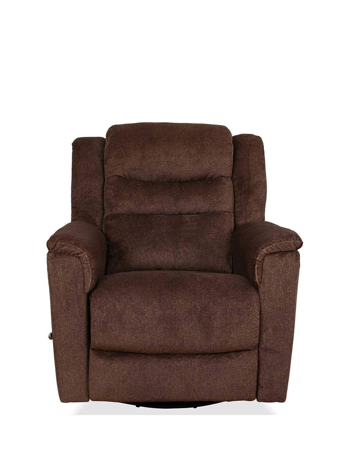 Swivel Recliner Chair Brown 6346