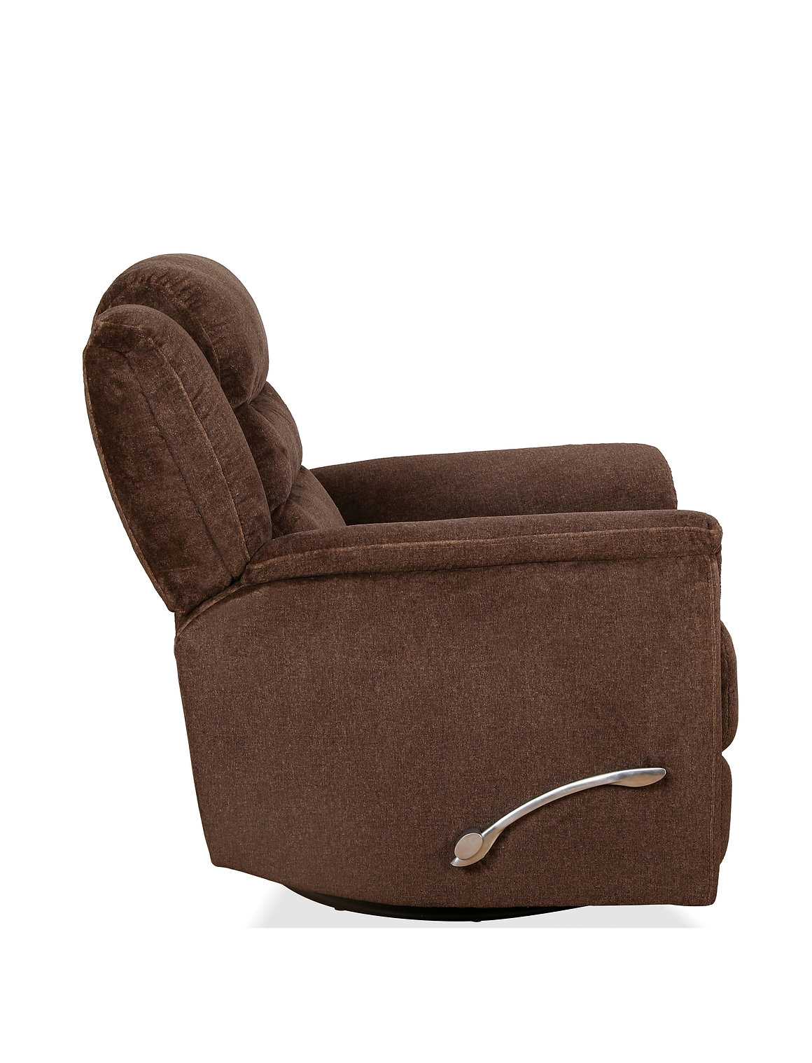 Swivel Recliner Chair Brown 6346