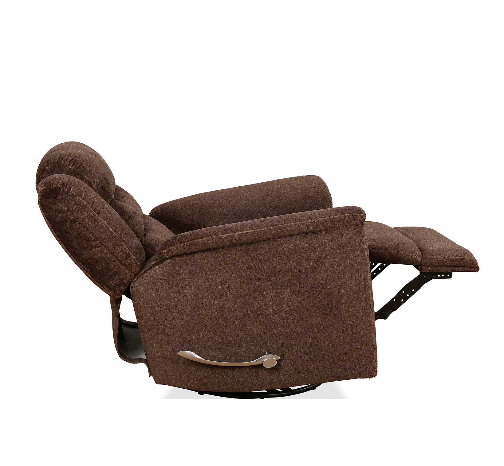 Swivel Recliner Chair Brown 6346