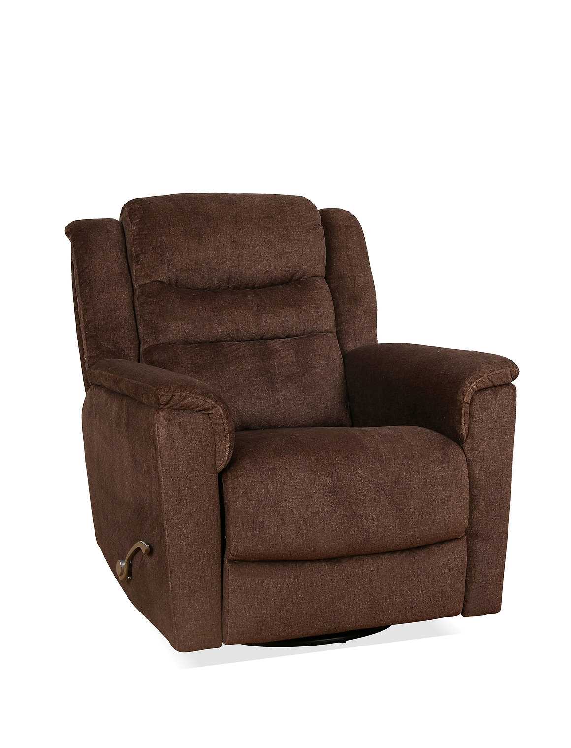 Swivel Recliner Chair Brown 6346