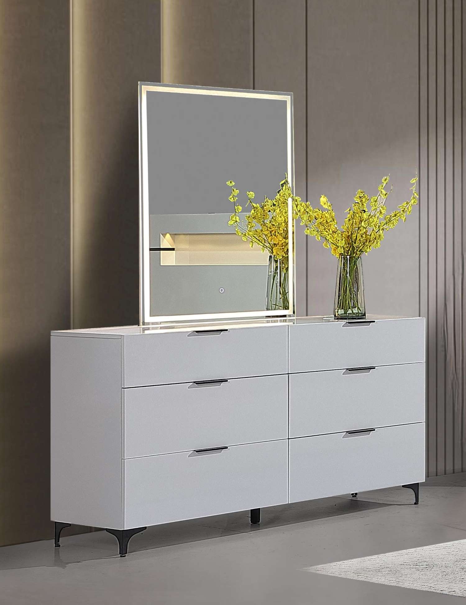 Sydney Grey Lacquer Hydraulic Bedroom Set 2021