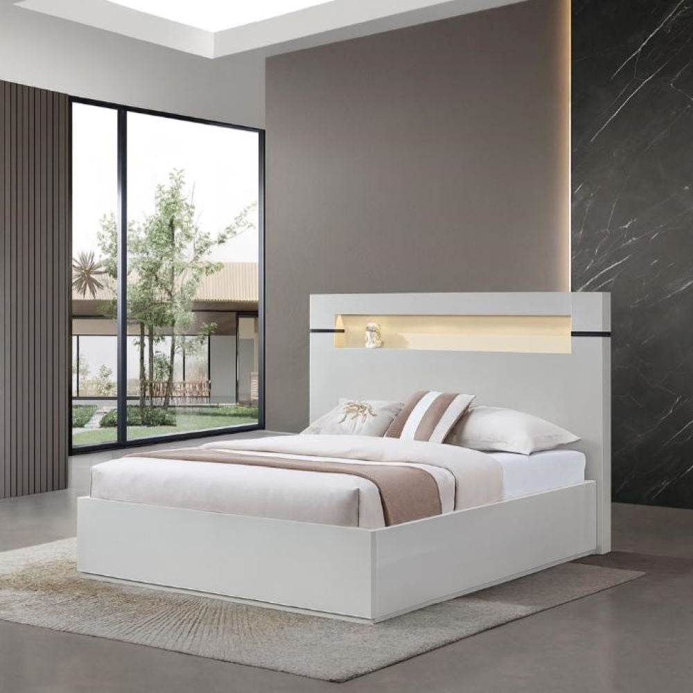 Sydney Grey Lacquer Hydraulic Bedroom Set 2021