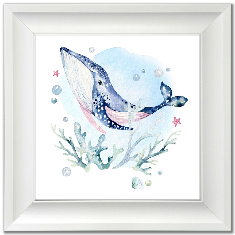 Whale / Dolphins 2 PC canvas art