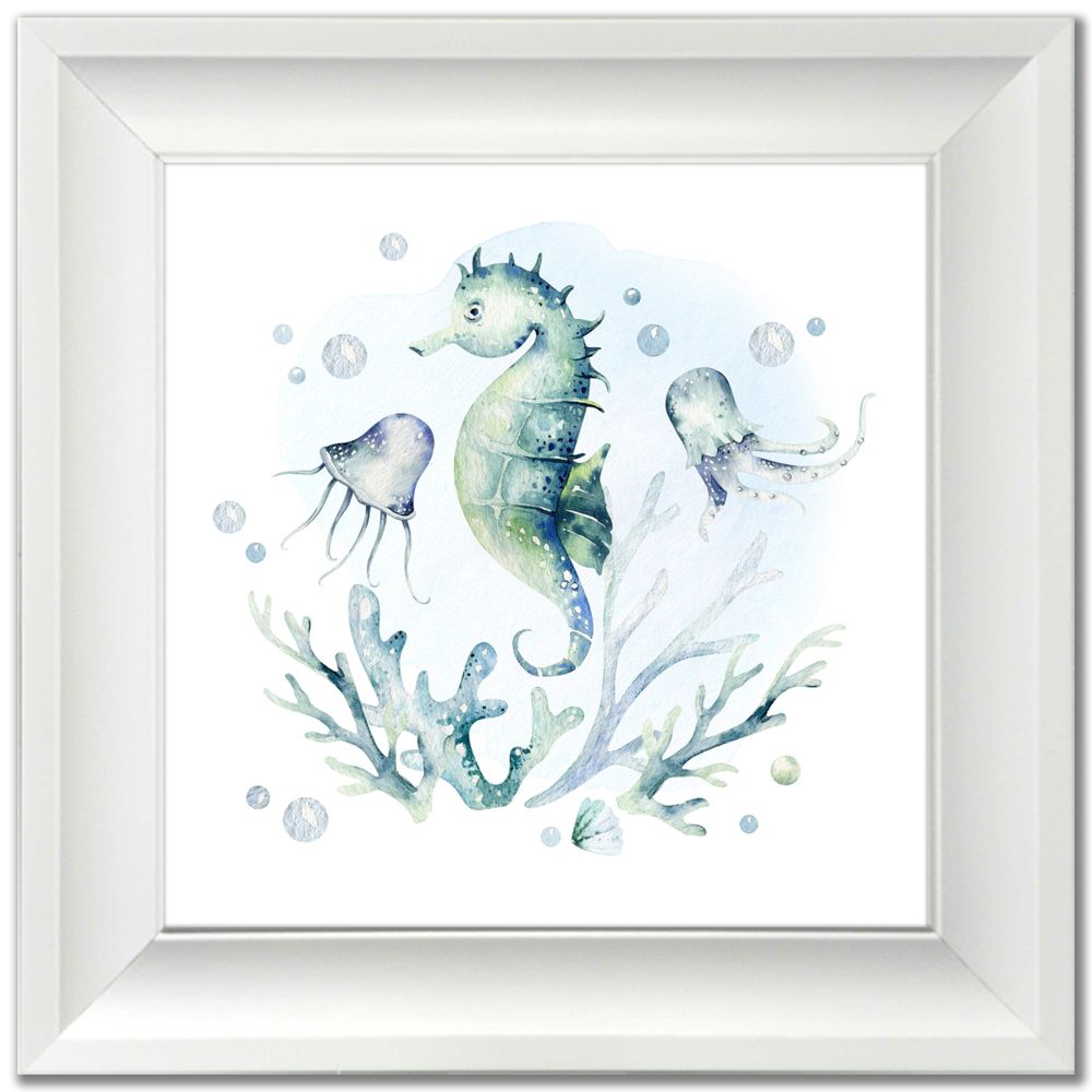 Turtle / Seahorses 3 PC canvas art