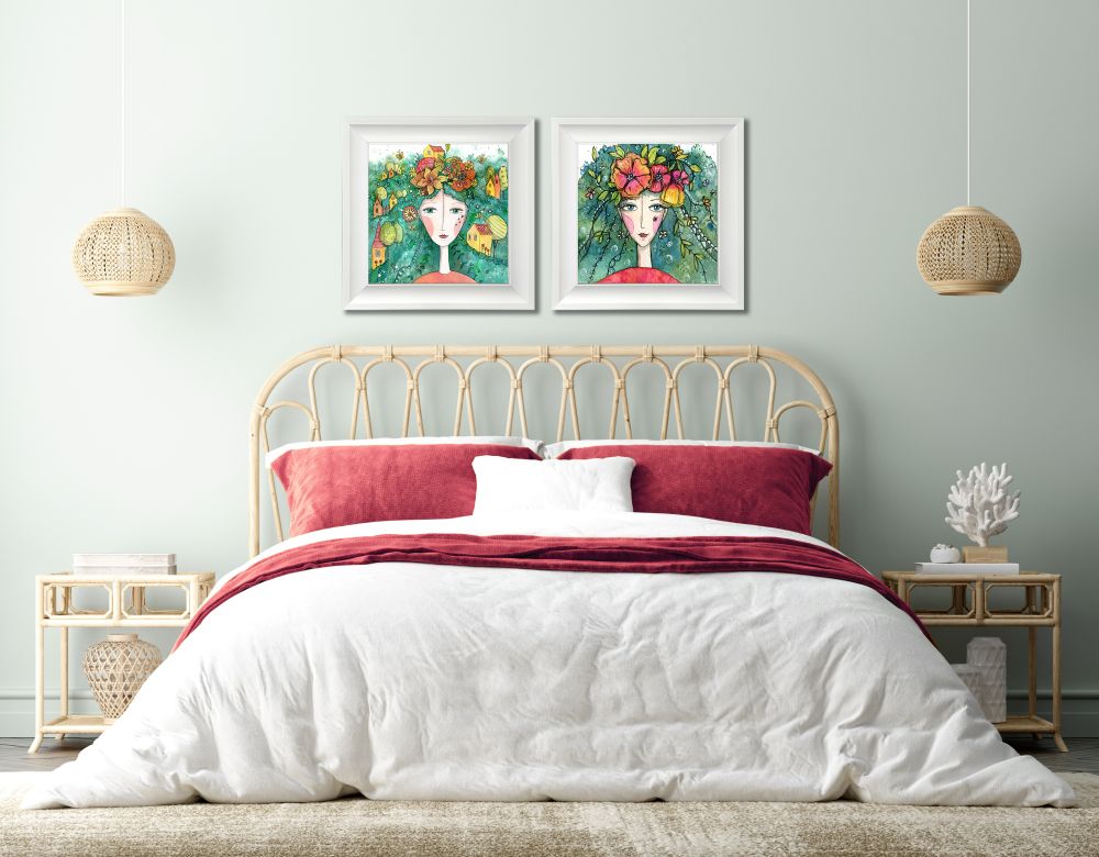 Fairy Of Spring / Summer 2 PC canvas art