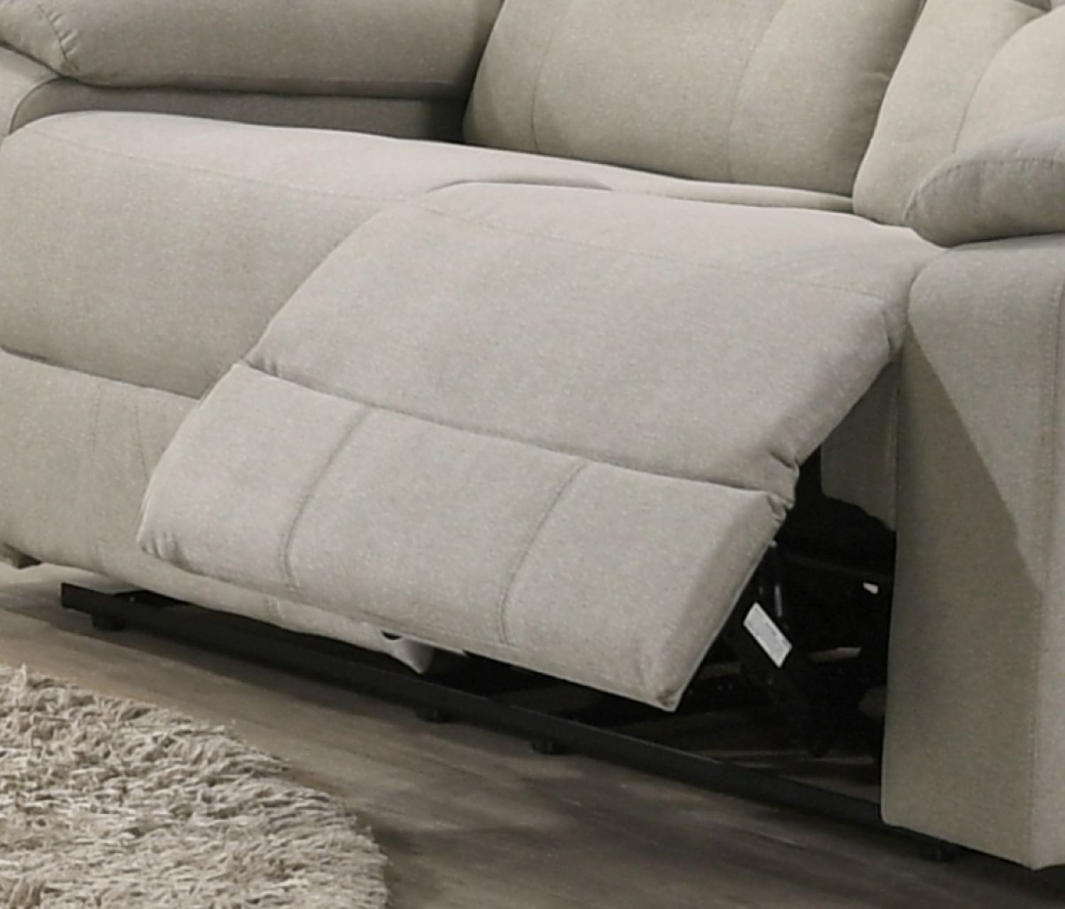 Tennessee Beige Fabric Manual Recliner Sofa Set
